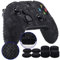 9CDeer 1 Pezzo di Stampa con Personalizzato Silicone Copertina Pelle Manica Caso + 8 Thumb Grips per Controller Xbox One/S/X Teschio nero Compatibile con Adattatore Stereo per Cuffie Ufficiale