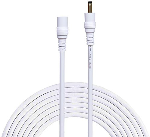 Liwinting 10m/32.8Feet DC Verlängerungs Kabel DC-Energieverlängerungs Kabel 3.5mm x 1.35mm Mann zum Weiblichen DC-Stecker-Verlängerungs Kabel - Weiß