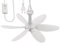 Sichler Haushaltsgeräte Deckenventilator mobil: Mobiler Decken-Ventilator mit 6 Flügeln, Timer, Aufhänger, 43 cm, 7 W (Deckenventilator mit Stecker, Steckdose, Fernbedienung)