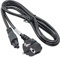 AKYGA AK-NB-01A Netzkabel für Laptop Notebook Netzteile, Scanner, Drucker und LED TV Monitore 3 Pin Polig AC Stromkabel IEC C5 / CEE 7/7 1.5m