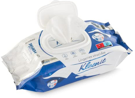 KLEENIT - Lingettes Humides - Nettoyant Multi Usage - Toutes Surfaces et Mains - Lot 6 paquets de 120 Lingettes