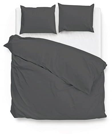 ZO! HOME Bettwäsche Satinado 240x220 100% Baumwolle Mako-Satin Classic Anthracite