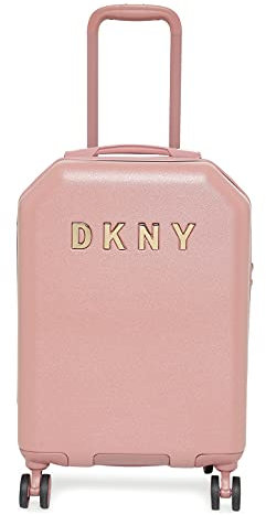 DKNY Metall-Logo für Erwachsene, Dunkelrosa, 21 Carry On, Metall-Logo