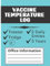 Medical Office Vaccine Temperature Log: Fridge and Freezer Vaccine Temp Storage Log, VFC Compliant