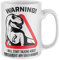 Purple Print House Warning Will Talk About Dinosaurs Mug, Funny Coffee Cup, T Rex Gifts for Him, Dino Birthday Present Ideas For Dad or Son, One Size, White
