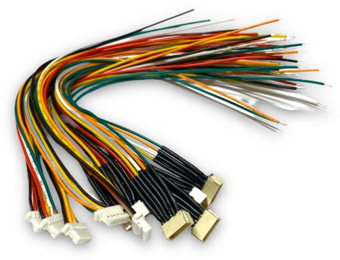 vuniversum Lot de 5 paires Micro JST 1.0 SH 6 broches mâle femelle 1,0 mm avec câble PVC 28 AWG de 15 cm (1.0 SH 6 broches)