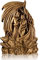 JUAPL Satan The Devil Lilith Double Statue Supernatural Lucifer Demon Statue Leviathan Satan Mystical Ornament Altar Craft Creative Desktop Decorations (Gold)