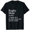 Rugby Mom Definition Lustiges Rugby Mutter T-Shirt