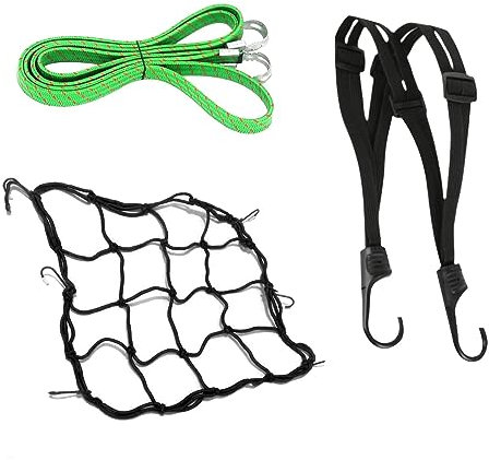 Ansodo Motorrad Gepäcknetz,Motorrad Gepäcknetz Motorrad Netz,Fahrradkorb Netz,Gepäcknetz Fahrrad,Helmgurt,Für Fahrrad Motorrad