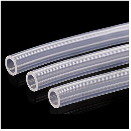 Tube en silicone 1 pièces, tube en silicone transparent de qualité alimentaire de 6 mm × 10 mm, inodore et résistant aux hautes températures