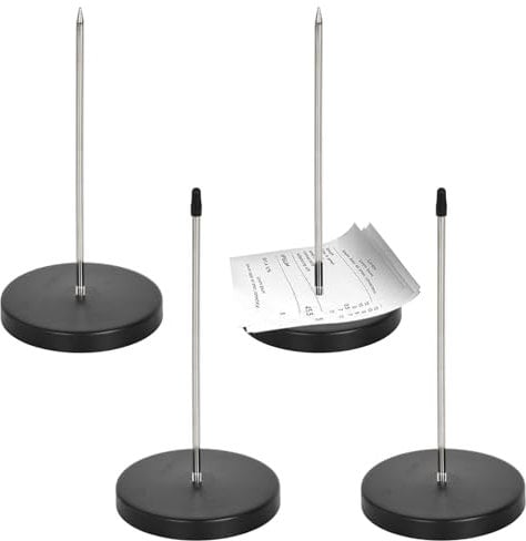 Soporte Notas 4 Piezas Soporte Para Notas Escritorio Soporte De Recibos Pincho Para Tickets Pinchos Para Notas Tenedor De Billetes Tenedor Factura Recibo Oporte Para Recibos Para Restaurantes Oficinas