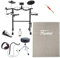 Fame E-Drum Set DD-Lite V2, Mesh Pads, 144 Sounds, 12 Drumkits, 6 Inch Pads, MIDI, USB, Recording, Metronome, Digital Output, Sticks, Headphones, Carpet, Practice Pad, Drum Book