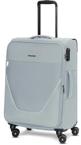 Stratic Check-in Koffer für Damen und Herren | mittelgroßer Trolley 42 x 26 x 65 cm aus hochwertigem, flexiblem Polyester Material | Erweiterbar & Teleskopgriff| taska Serie