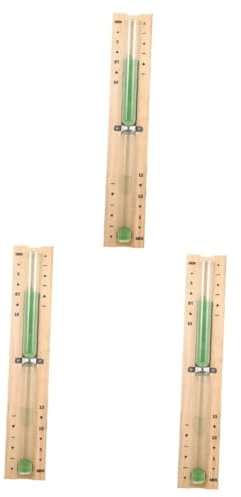 POPETPOP 3 Pièces en Bois minuteur Timer Minuterie de Bain Minuteur de Sauna Minuteur de Minutes minuteries minuterie de Sauna en Bois minuterie en Bois Un Verre