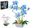 louyebh Orchid Flowers Bouquet Building Set - Botanical Collection Artificial Plant Orchid Bonsai for Valentine's Day, Mother's Days, Anniversary Birthday Compatible with Lego Flowers (581pcs)