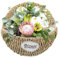 Boho Blumenkorb, Rattan Blumen Wandkorb - Pflanzkörbe Wandmontierte Innenkörbe | Atmungsaktiver Wandkorb, dekorativer Blumenkorb für Zuhause, Garten, Hochzeit