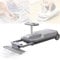 Cleaning Go Kart for Kids, Electric Cleaning Go Kart, Dual Motor Stepless Speed Ride On Mop Floor Cleaner Go Carts, Portable Electric Go Kart w/Glowing Wheels and Storage, Ages 3 Years and Up (Grey)