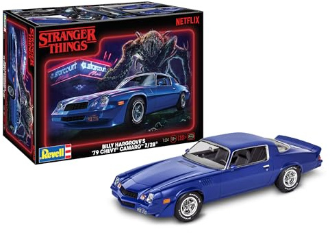 Revell 14560 Stranger Things Billy Hargrove's'79 Chevy Camaro Z/28 1:24 Scale 89-Piece Skill Level 4 Model Building Kit