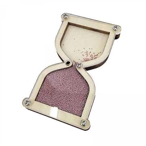 Luwecf 6x Sablier En Bois Jouet Sensoriel Busyboard Early Educational DIY Accessoires, Champagne A