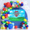 Geburtstag Dog Luftballons Girlanden Pfoten Banner Hintergrund Foto Paw Hintergrund Dekoration Fotografie Party Supplies