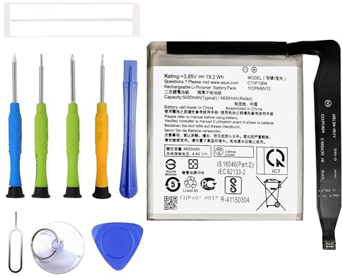 ERYNK C11P1904 Replacement Battery Compatible with Asus Zenfone 7 ZS670KS Replacement/7 Pro ZS671KS Replacement Battery with Tool Kit