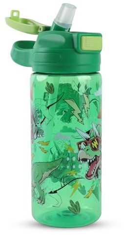 MHwan Trinkflasche Kinder 600ml | Schule und Sport Flasche für Jungen Mädchen