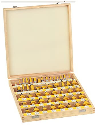 Yonico Router Bits Set 50 Bit 1/4-Inch Shank 17504