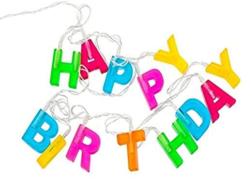 hillfield Lichterkette Geburtstag Kindergeburtstag Happy Birthday Türdeko Deko Tischdeko