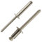 Blindnieten mit Flachkopf - 4x25 mm - (40 Stück) - DIN 7337 Form A - Popnieten - Edelstahl A2 (V2A) - SC7337 | SC-Normteile