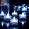 HL Unterwasser-LED-Licht, weiße wasserdichte flammenlose Teelichter, Pool-Lichter für zu Hause Vase Festival-Hochzeitsparty-Dekoration 24pcs