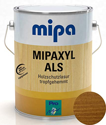 Holzlasur mittelschichtig Mipaxyl ALS Langzeitschutz 2,5l im Wunsch Holzfarbton (Eiche hell)