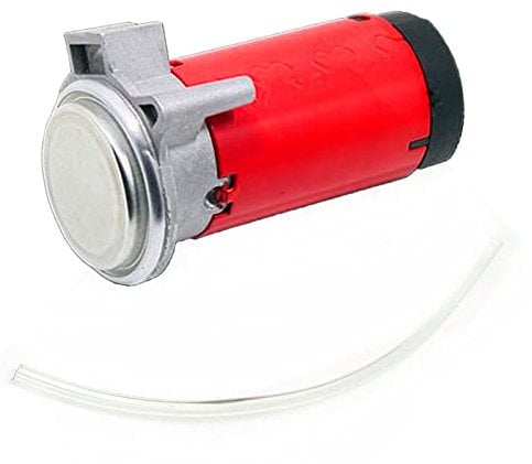 YIYIDA rouge compresseur d'air 12V kit de pompe à air, klaxon électrique avec tuyau moteur électromagnétique, utilisé pour la trompette super fort pour remplacer le kit de pompe à air de toute voiture