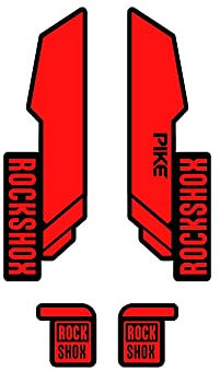 Adesivi compatibili con forcella bici Rock Shox Pike mod-5-29''