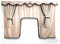 Perflex Komplettes Set für LKW mit Pompons. Mit Scania-Logo. Beige
