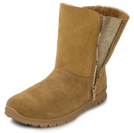VITAFORM Winterstiefel Damen gefüttert - Gefütterte Stiefel für Damen - Rutschhemmend, Leicht und besonders Warm beige/taupe 37