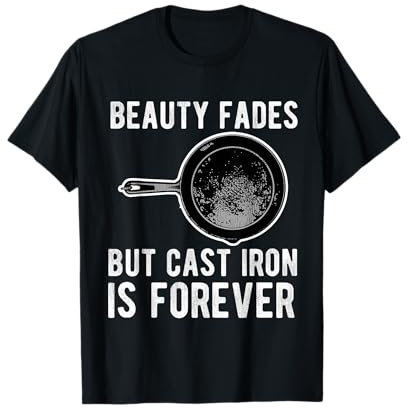 Cast Iron Pan Lover Frying Skillet Funny Cooking Chef T-Shirt