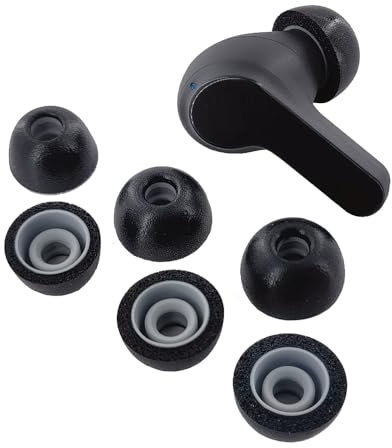 TENNMAK Almohadillas de espuma viscoelástica de repuesto para auriculares JBL Vibe Beam & JBL Vibe 200TWS y JBL Wave Beam