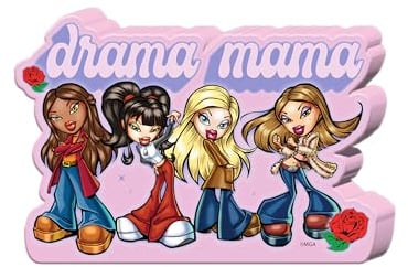 Silver Buffalo Bratz Drama Mama Wandschild, gestanzt, MDF, groß