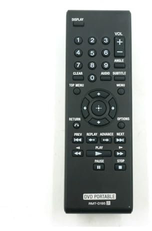 Remote Control For Sony RMT-D195 Portable DVD Player Remote Control DVP-FX970WM DVP-FX750/W DVP-FX750B DVP-FX750