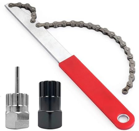 Kettenpeitsche, Fahrrad Kettenpeitsche Ritzelabnehmer, Cassette Abziehwerkzeug Kassette, Locking Ring Kassettenschlüssel, Kassetten Entfernungs Werkzeug Universal für Fach Kassette und Schraubkranz