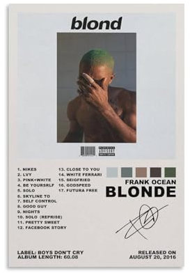 Kvsyaw Blond Frank-Poster, Poster, Leinwand, 40 x 60 cm, Wohnzimmer, Schlafzimmer, Küche, Badezimmer, Heimbüro