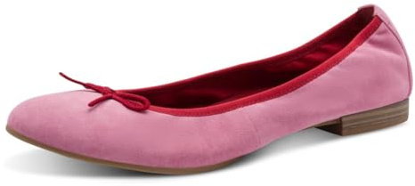 Tamaris Femme Ballerine cuir plate rose 41 EU