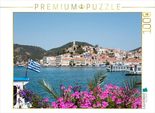 CALVENDO Puzzle Blick von Galatas auf Poros | 1000 Teile Lege-Größe 64 x 48 cm Foto-Puzzle für glückliche Stunden