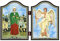 NKlaus 1413 Xenia von St. Petesburg & Schutzengel Ikone Ksenija Peterburgskaja i Angel