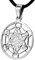 Kiss of Leather Metatrons Würfel Anhänger aus 925 Sterling Silber mit Baumwollband Si.402