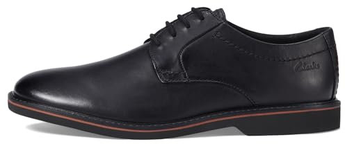Clarks Herren Atticus Lt Lace Oxford, Schwarz Leder, 42 EU