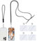 TIESOME Universal Cell Phone Lanyard, Crossbody Lanyard with Adjustable Nylon Neck Strap, 1 Phone Neck Lanyard+1 Wrist Phone Strap+4 Connectors Compatible with Most Phones (Grey)