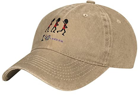 BAAROO Unisex Vintage Baseball Cap verstellbar Union Jack Guards London England Baseball Casquette Hut Cowboy Dad Hut, #40, M/Einheitsgröße