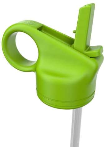 SHO Reusable Straw Lid for SHO Bottle - 260ml, 375ml & 500ml - BPA Free (Apple Green, 500ml)