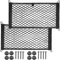 BetterJonny 2pcs Car Mesh Cargo Net, 25X55cm Cargo Nylon Net Double Layer Elastic Campervan Storage Net for Car Caravan Motorhome Boat